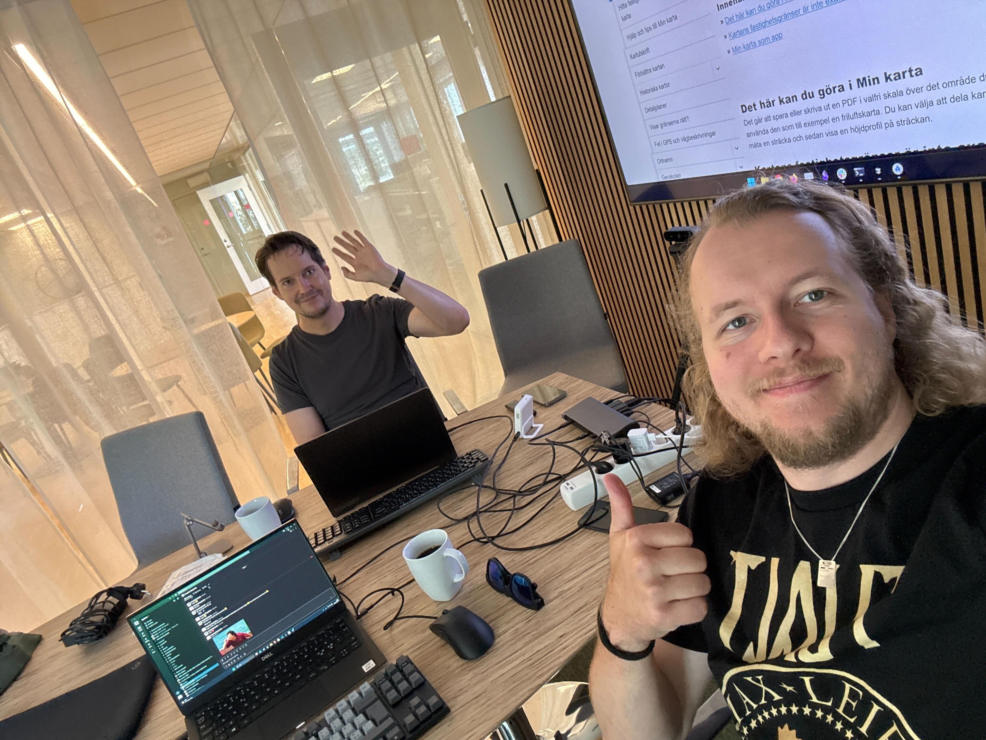 Två utvecklare – ett uppdrag